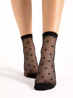 Nylonstrømper Fiore - IRIS - Hjerter - 20 den