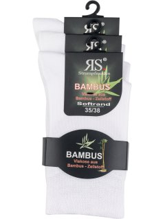 Strømper Harmony - BAMBUS - Hvid - 3-PAK