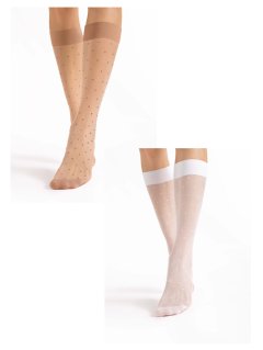 Nylon Knæstrømper Fiore - DOTS MASSAGE - 20 den