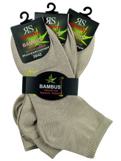 Strømper Harmony Kortskaftet - BAMBUS - Beige - 3-PAK