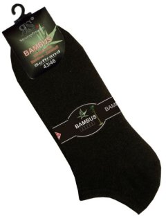 Sneaker Strømper Harmony - BAMBUS - Sort - 3-PAK