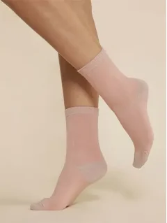 Strømper - Dame - Glitter Rib - Hæl - Tå - Gabriella - Bomuld