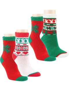 Strømper Harmony - Termo julesokker - CHRISTMAS - 2-PAK