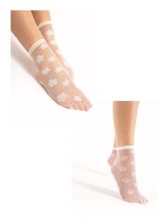 Nylonstrømper Fiore - Blomstermotiver - JODIE - 20 den