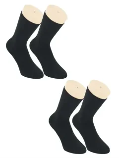 Strømper Bambus Harmony - TERMO - 2-PAK - Sort