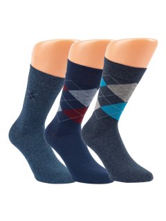 Strømper Harmony - TERNET - Jeansfarver - 3-PAK
