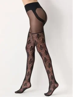 Strømpebukser - Oroblu - Shock Up Lace - 40 den - Sort