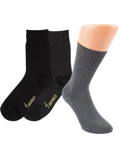 Unisexstrømpe  - Bambus - BLACK TO GREY - 3-PAK