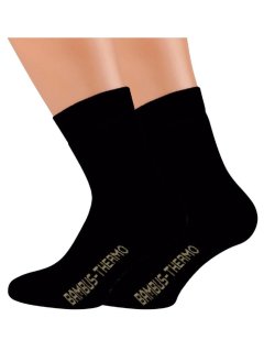 Strømper Bambus Harmony - TERMO - 2-PAK - Sort