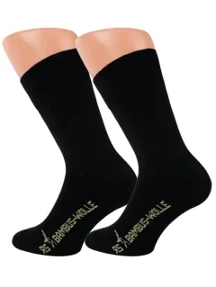 Unisex Uld og Bambusstrømpe - Harmony - 2-PAK - Sort