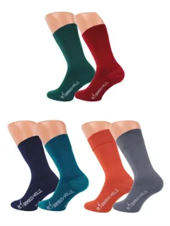 Unisex Uld og Bambusstrømpe - Harmony - 2-PAK - 6 Farver