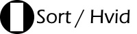 Sort / Hvid Sort / Hvid