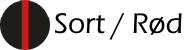 Sort / Rød