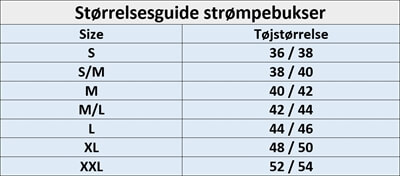 Størrelsesguide